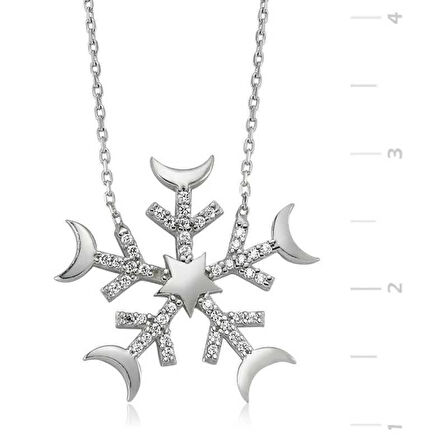 Supertrend Gümüş Kar Tanesi Kadın Kolye