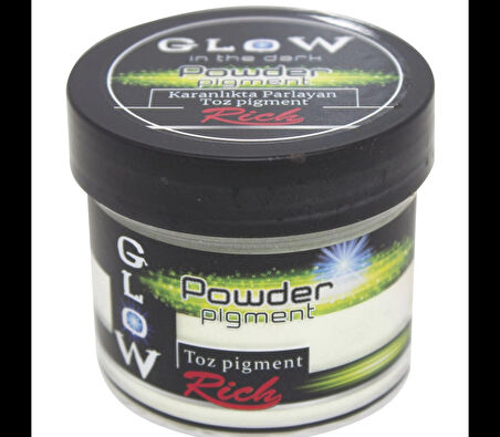 Supertrend Glow Powder (Karanlıkta Parlayan) Toz Pigment 60 cc. 11374 NATUREL YEŞİL