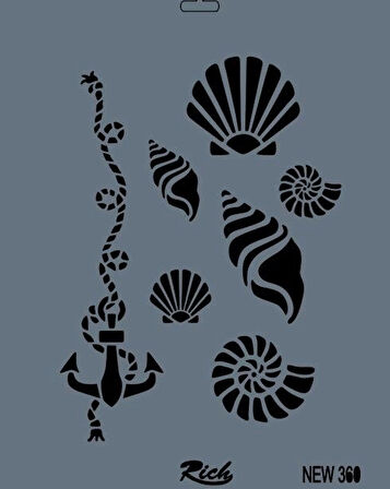 Supertrend Stencil Boyama Şablonu 25x35 cm. NEW-360