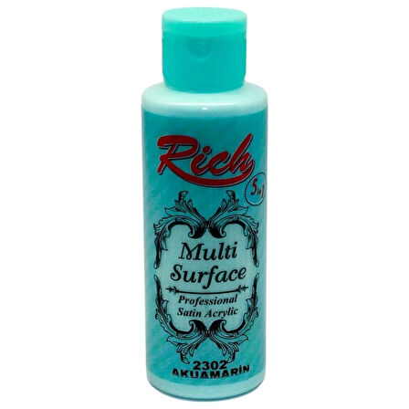 Supertrend Multi Surface Her Yüzey İçin Akrilik Boya 120 cc. 2302 AKUAMARİN