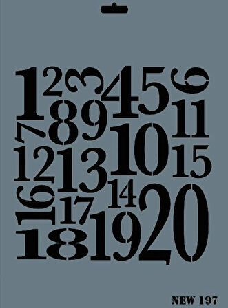 Supertrend Stencil Boyama Şablonu 25x35 cm. NEW-197