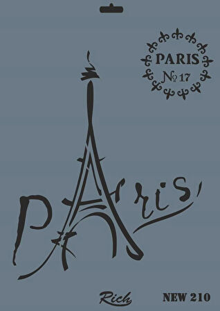 Supertrend Stencil Boyama Şablonu 25x35 cm. NEW-210