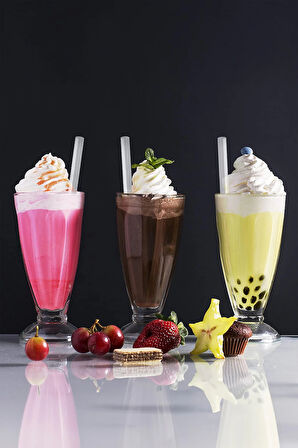 Supertrend Jelatinli Bubble Tea Şeffaf Pipet 12mm x 22cm - 50 Adet