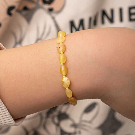 Supertrend Bebek Damla Kehribar Bileklik