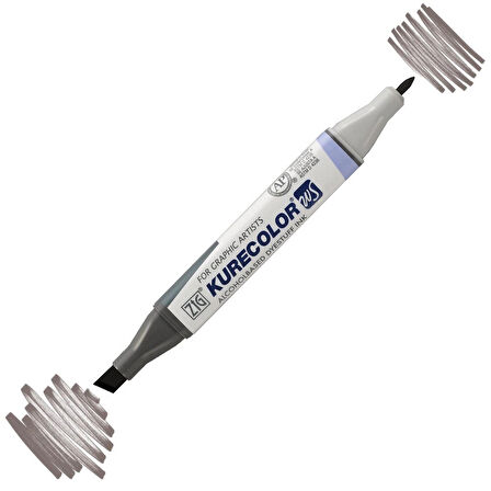 Supertrend Kurecolor Twin S Grafik Çizim Marker Kalemi W.10 Warm Gray 10