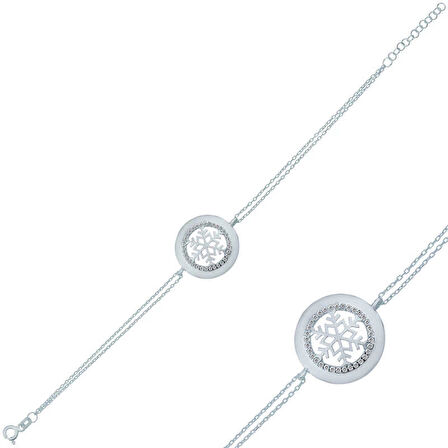 Supertrend Gümüş Kar Tanesi Kadın Bileklik