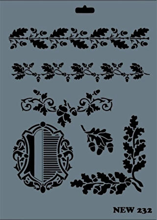 Supertrend Stencil Boyama Şablonu 25x35 cm. NEW-232