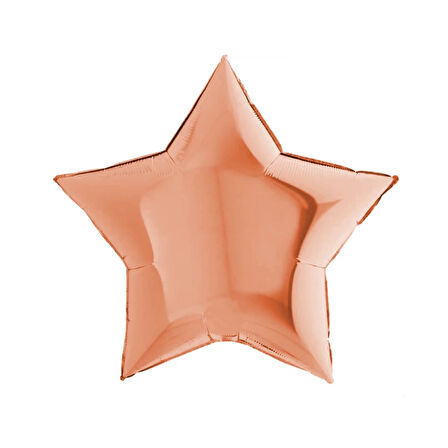 Rose Gold Yıldız Folyo Balon 18"