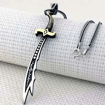 Supertrend Gümüş Hz. Ali Zülfikar Kılıcı Kolye