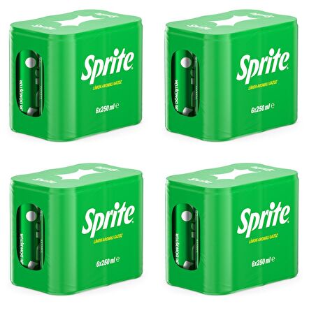 Sprite Gazoz Limon Aromalı 250 Ml X 24 Adet