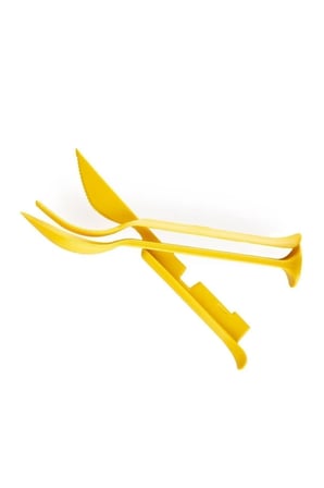 Combo 3 In 1 Çatal Kaşık Set (SARI)