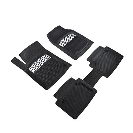 Jaecoo J7 Uyumlu 3D Havuzlu Oto Paspas Sporty Serisi Kesilebilir Model Krom