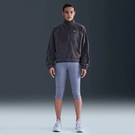 Sportswear Therma-Fit Half-Zip Polar OVERSIZE Kadın Sweatshirt-SPORTXSTORE