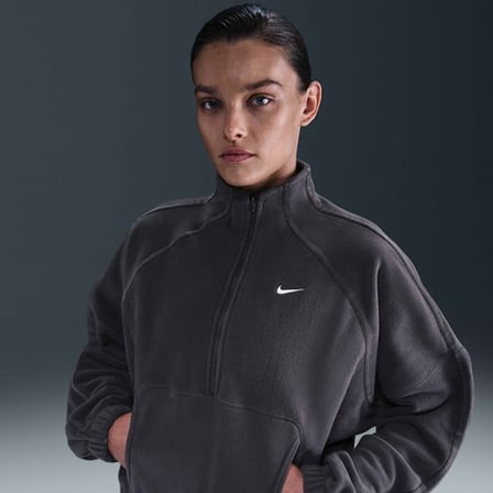 Sportswear Therma-Fit Half-Zip Polar OVERSIZE Kadın Sweatshirt-SPORTXSTORE