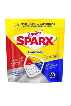 Asperox Sparx Bulaşık Makinesi Kapsül 120 Yıkama Yerli Üretim