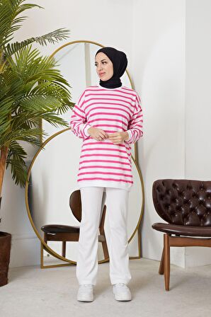 İspanyol Paça Pantolon-Ekru