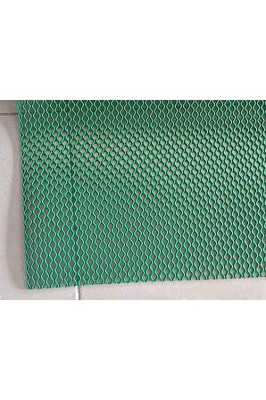 PVC PASPAS 90 X 100 CM YEŞİL BANYO KAYMAZ YER ZEMİN MATI S-MAT ZİNCİR DESEN