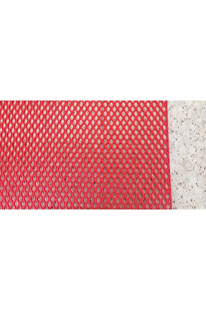 PVC PASPAS 120 X 50 CM KIRMIZI BANYO KAYMAZ YER ZEMİN MATI S-MAT ZİNCİR DESEN