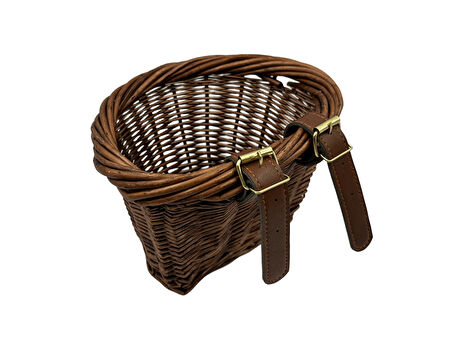 BİSİKLET ÖRME HASIR SEPET, PRATİK KAYIŞ BAĞLANTILI (12"-16" JANT)