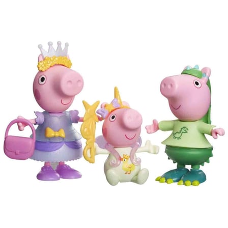 G2508 Peppa Pig 3lü Giydirme Seti - Three Little Piggies Dress-up