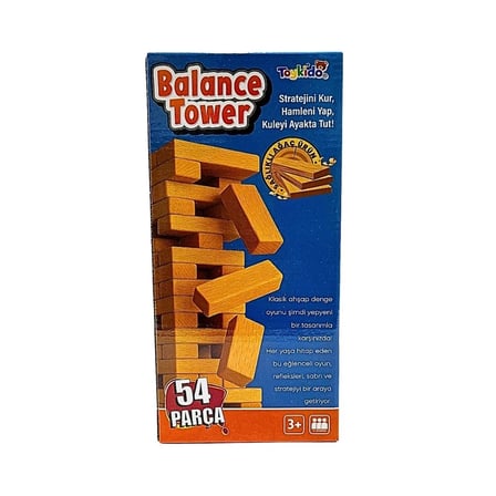 54 Parça Ahşap Denge Oyunu