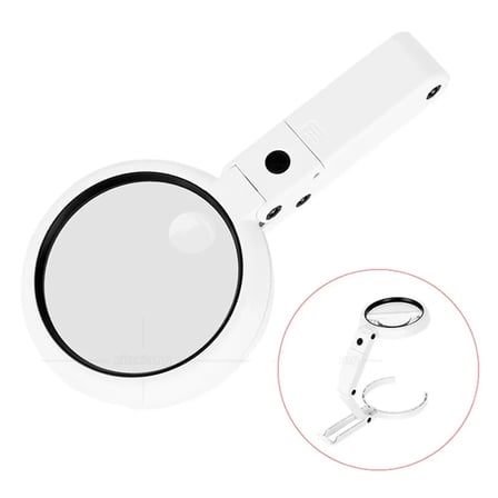 Usb Şarj Edilebilir Katlanabilir .x Büyüteç  Ledli Masa Ve Eliçin  Taşınabilir Büyüteç Fsrc