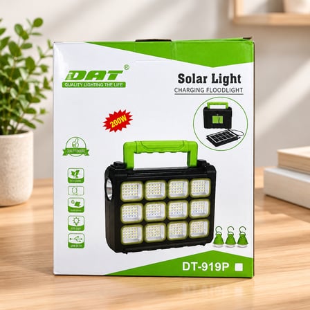 200W USB Şarjlı Solar Projektör