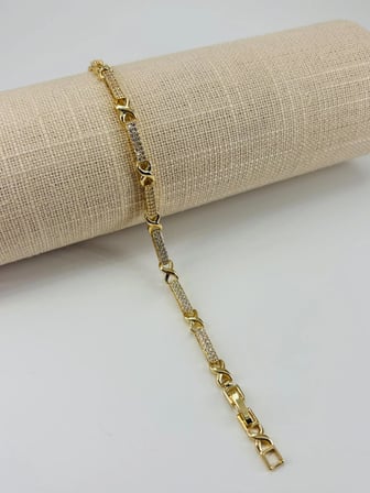 Renk  Pirinç Cm Bileklik 17+2 Cm  - Kbl0485