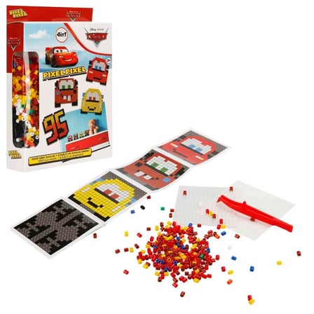 inNessiWorld Cars Pixel Pixel Boncuk Aktivite ve Oyuncak Seti
