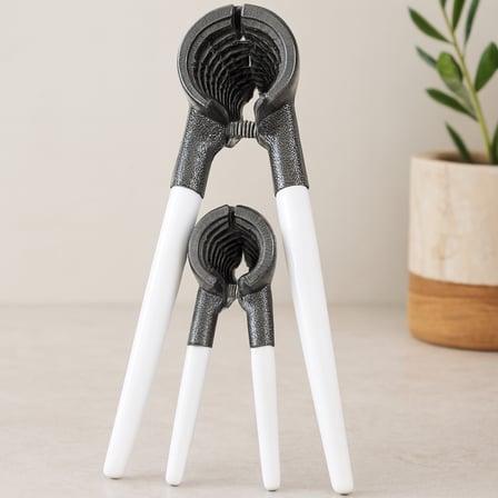 2'li Metal Fındık ve Ceviz Kıracağı Beyaz Saplı