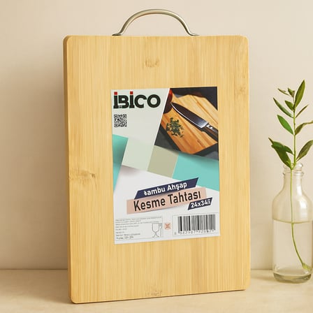 Bambu Kesme Panosu 24x34x1.7 cm - Metal Kulplu