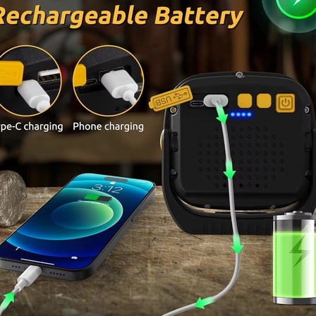Wison Ws-582 Powerbank Özellikli Tripod Bağlantılı Mıknatıslı 3500 Lümen Usb Şarjlı Çalışma Feneri