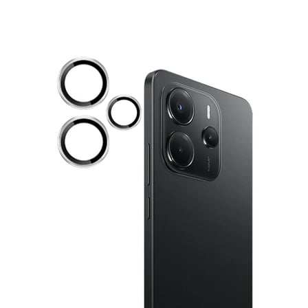 Joko Xiaomi Redmi Note 14 4G PVD Metal Kamera Lens - Gümüş