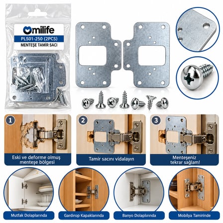 2PCS Menteşe Tamir Sacı