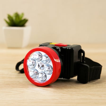 Şarjlı 6 LED 2W Kafa Lambası - Ayarlanabilir Işık