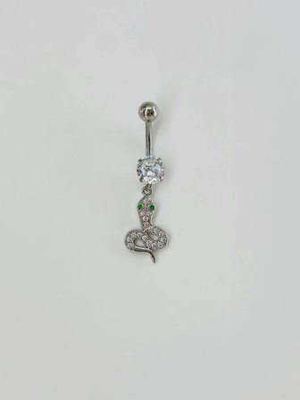 Yılan Detaylı Göbek Piercing - Pg0078