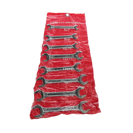8 Parça Açık Uçlu Anahtar Takımı 6-22 mm