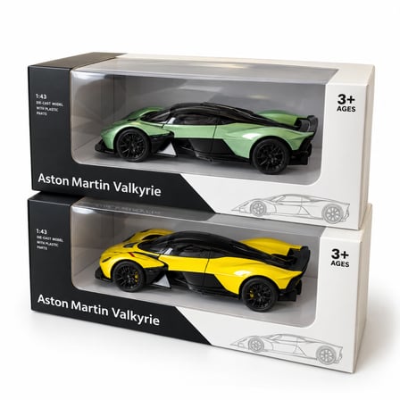 RW8143 1:43ASTON MARTON VALKYRIE ÇEK BIRAK METAL MODEL ARABA (adet fiyatıdır)