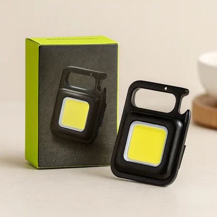 COB Anahtarlık Feneri USB Şarjlı 3in1 (Mıknatıslı, Kapak Açacak)