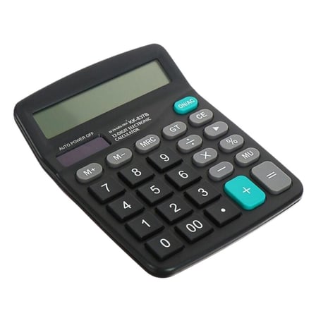 Standart Fonksiyonlu  Haneli Geniş LCD Ekran,Pill Masaüstü Hesap Makinesi ()