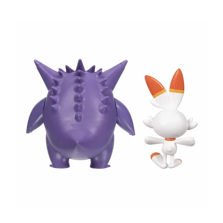 POK PKW2548 Pokemon Battle 2li Figür - Gengar Scorbunny