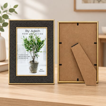 5x7 Kabartmalı Gold Çerçeve