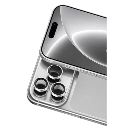 Apple İphone 18 Pro Max Raze Metal Kamera Lens - Gümüş