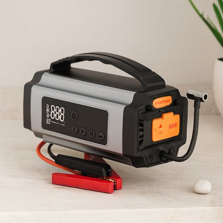 120W Taşınabilir Araç Akü Takviye Seti - Powerbank & Fener