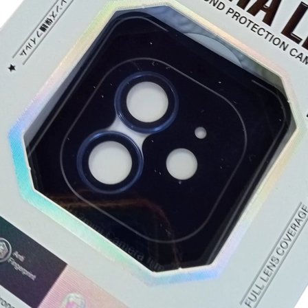 İphone 11 / 12 / 12 Mini Uyumlu Safir Kamera Koruyucu Lens Mavi Renk