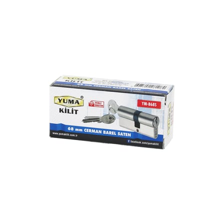 68MM Nikel Saten Silindir Barel Kilit