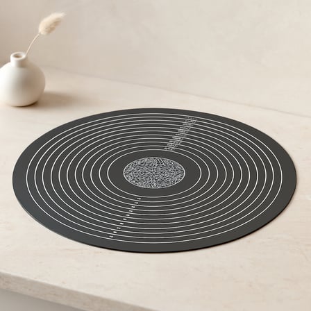 Yuvarlak Silikon Hamur Matı 45 cm - Ölçekli 190 g