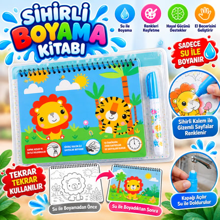 BK010-BK003 Sihirli Boyama Kitabı