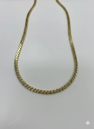 Kaplama Zincir Pirinç   Cm Kolye Zincir 60 Cm - Kl0253