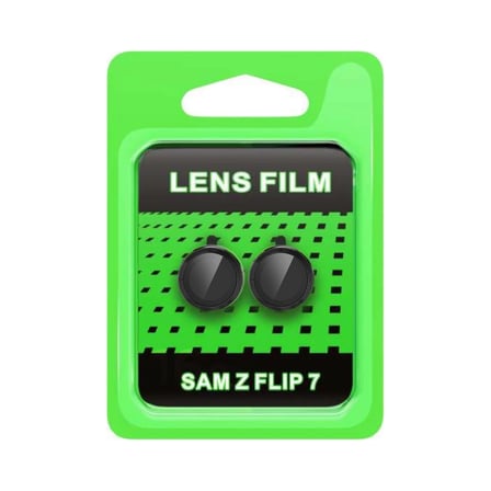 Samsung Uyumlu Galaxy Z Flip 7 Raze Metal Kamera Lens - Siyah